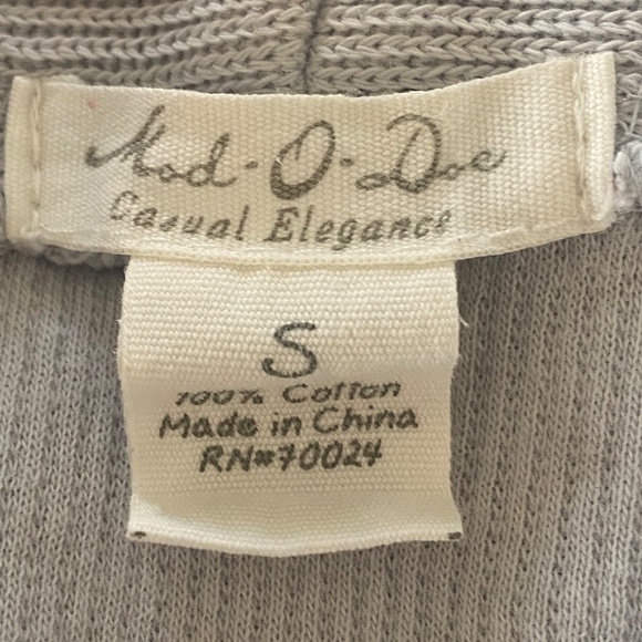 Mododoc tunic sweatshirt v-neck long sleeve periwinkle Small - Picture 11 of 14